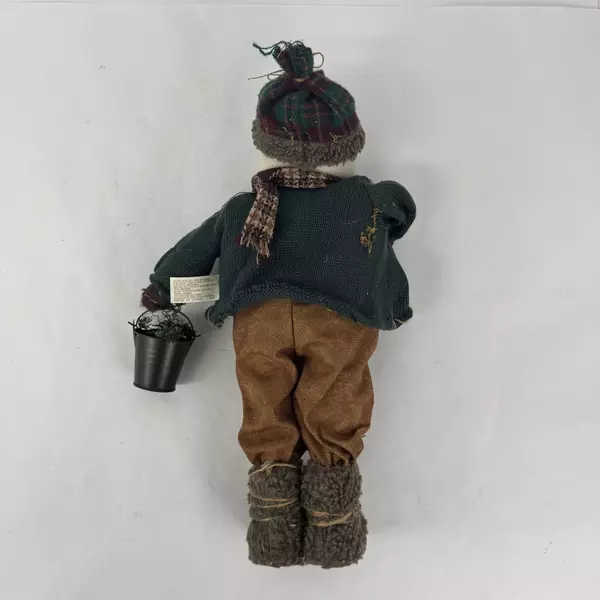 Dan Dee Collectors Choice Snowman with Sled And Pail of Cones Figure 18 Inch