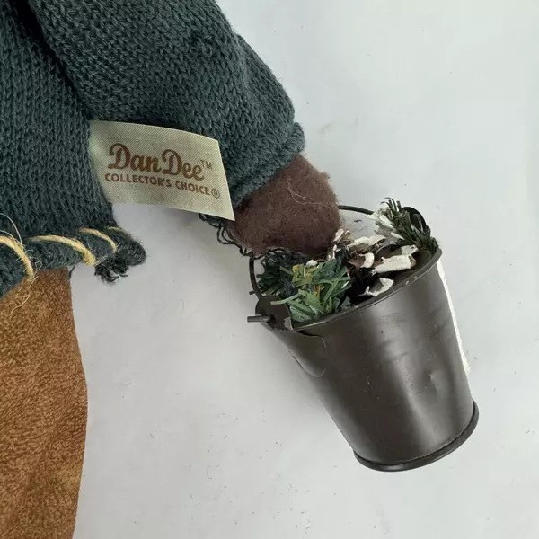 Dan Dee Collectors Choice Snowman with Sled And Pail of Cones Figure 18 Inch
