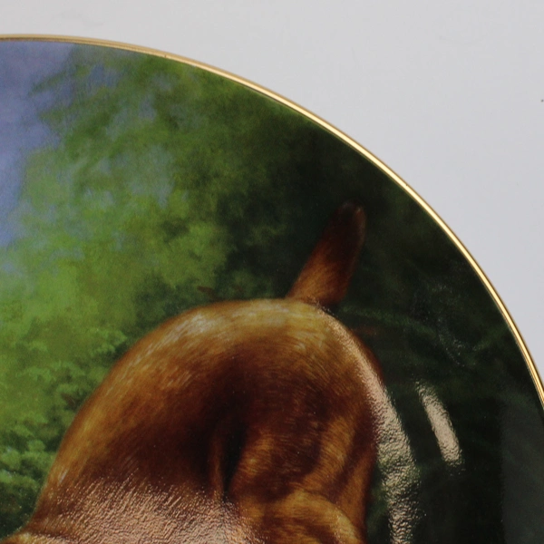 Danbury Mint "Bottoms Up!" By Simon Mendez Boxers Series Collector Plate 8.25"