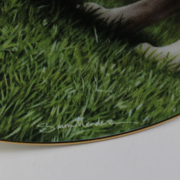 Danbury Mint "Bottoms Up!" By Simon Mendez Boxers Series Collector Plate 8.25"