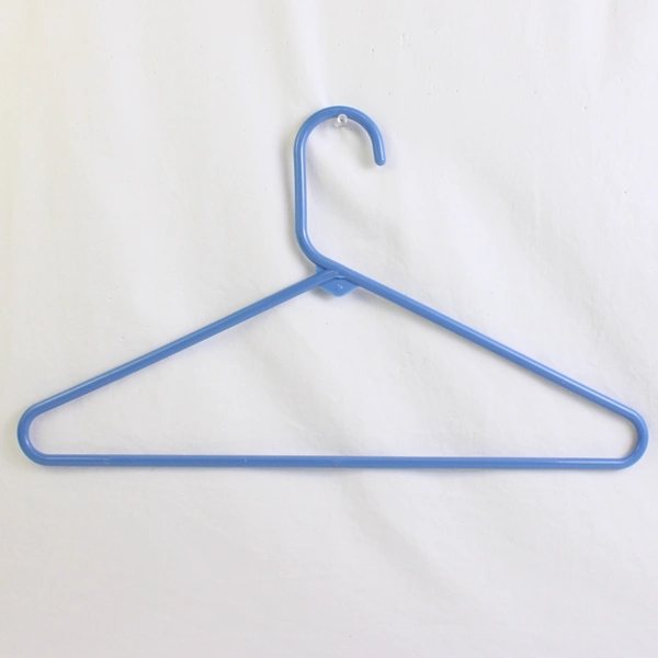 Lot of 10 Dark to Light Blue Various Tubular Plastic Clothes Hangers 