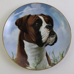 Danbury Mint "His Master's Call" By Simon Mendez Boxers Series Collector Plate