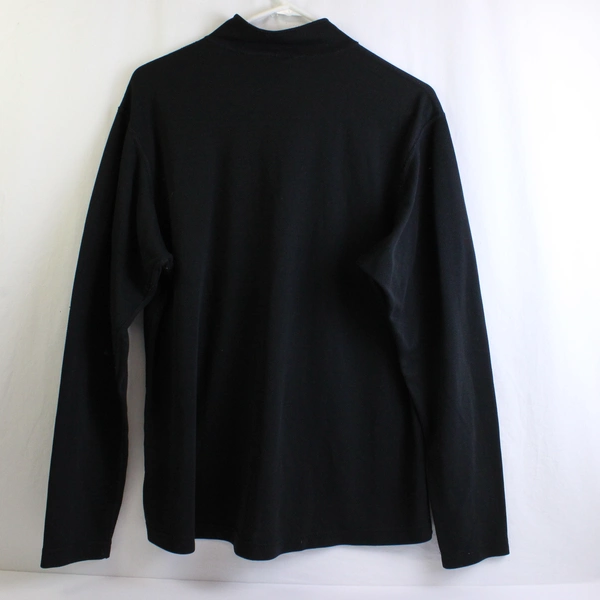 REI Solid Black 1/4-Zip Long-Sleeve Men's Size XL