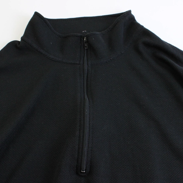 REI Solid Black 1/4-Zip Long-Sleeve Men's Size XL