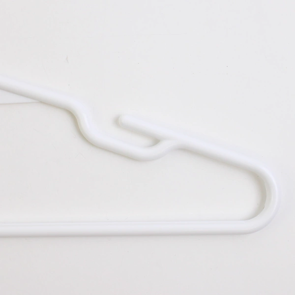 Lot of 10 White Tubular Children's Clothes Hangers For Babies, Toddlers