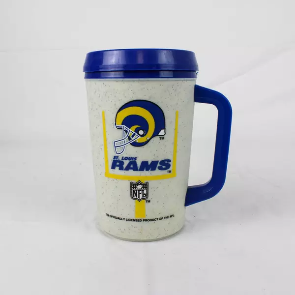 Vintage Aladdin St. Louis Rams Insulated Travel Mug NFL Licensed Thermos
