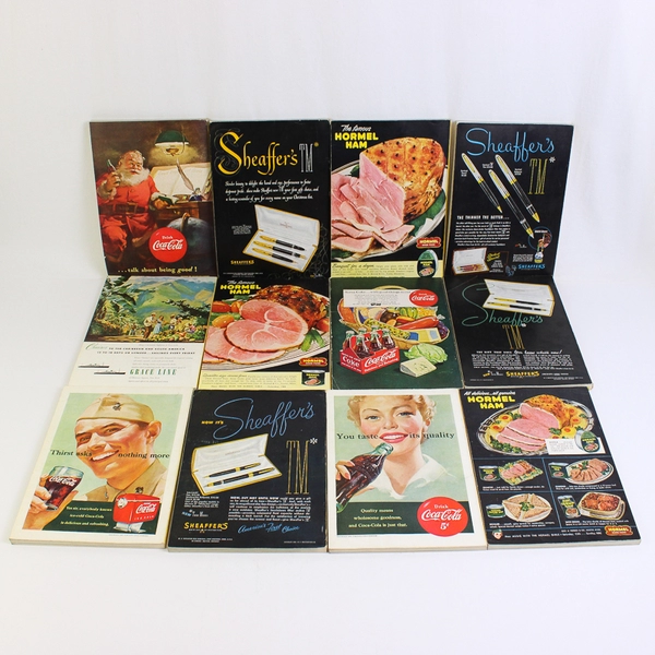 Vintage National Geographic Magazine 1951 Set of 12 Complete Missing Map Inserts