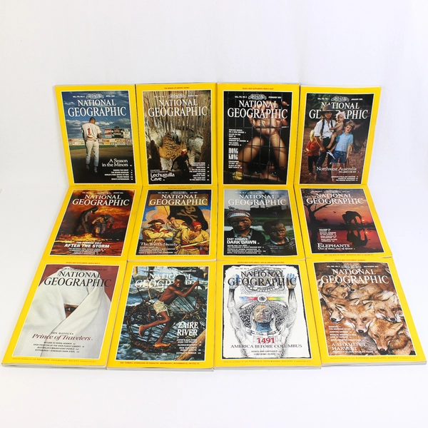 National Geographic Magazine 1991 Complete Collection Set of 12
