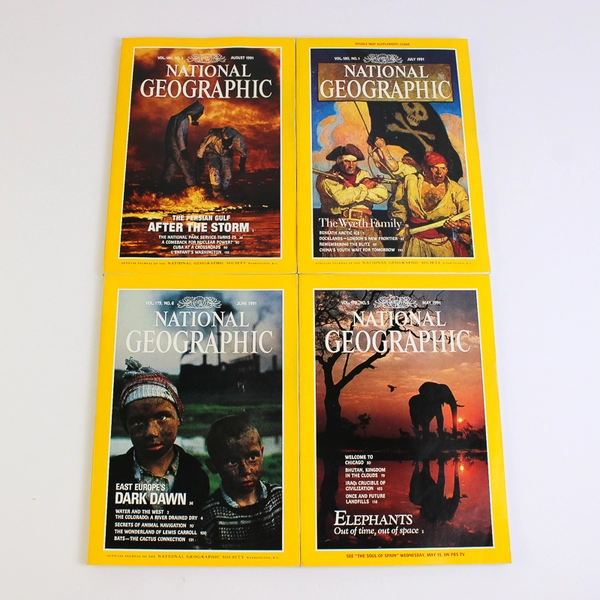 National Geographic Magazine 1991 Complete Collection Set of 12