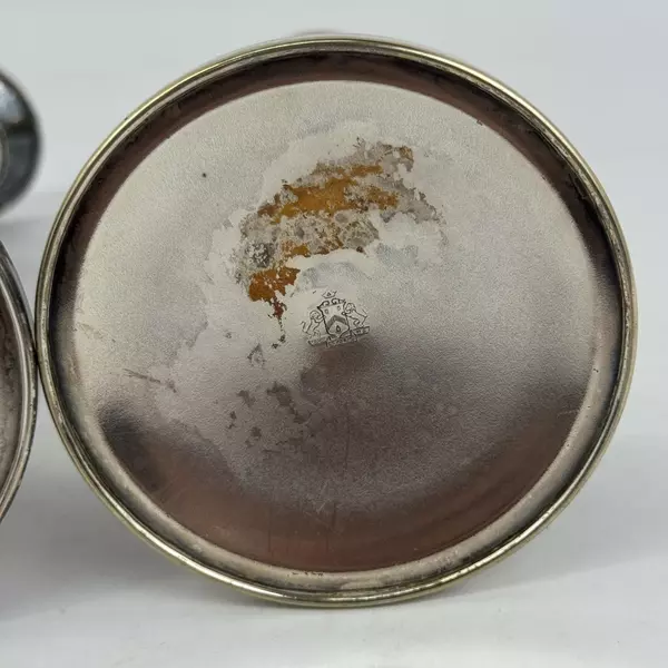 Vintage Pair of Evans Silver Plate Candlesticks 10 Inch