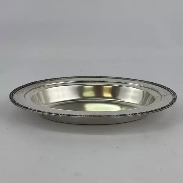 Vintage Empire Manufacturing Company Oval EPNS Silver Plate Bowl 1952