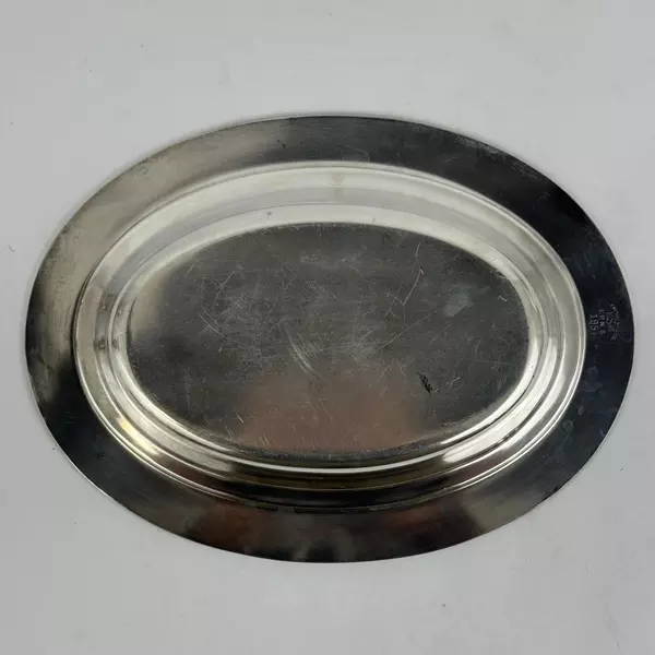 Vintage Empire Manufacturing Company Oval EPNS Silver Plate Bowl 1952