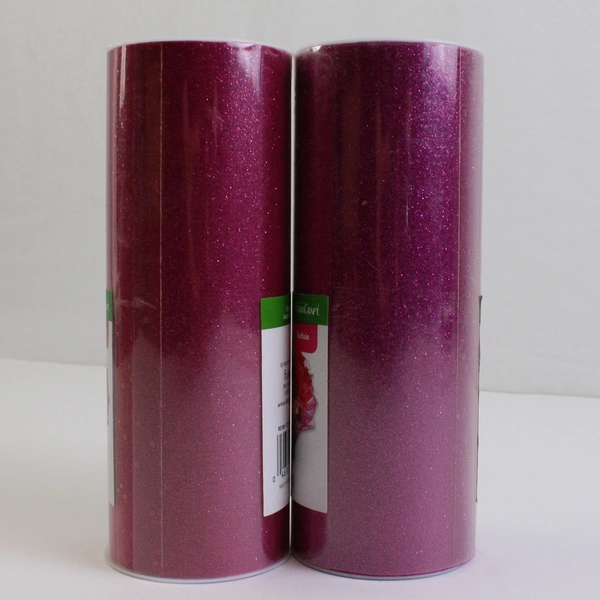Lot of 2 FloraCraft Fuchsia Glittered Organza 10 Yard Rolls