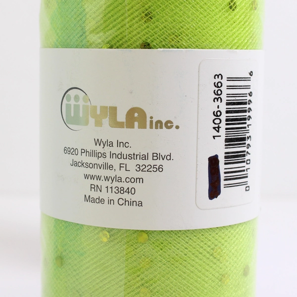 Lot of 7 Rolls Tulle Fabric for DIY Crafts Green Blue and Purple