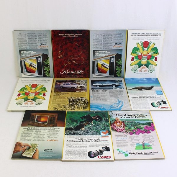 Lot of 11 1982 National Geographic Magazines Missing May & Map Insert December