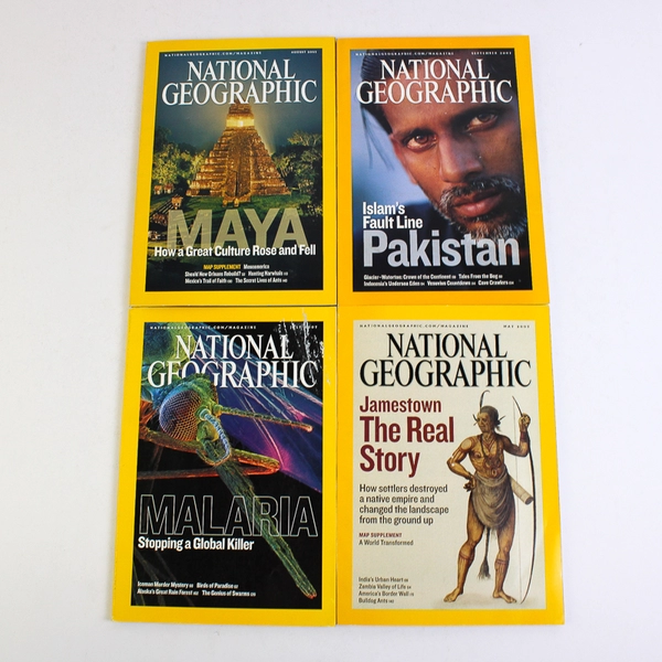 Lot of 10 2007 National Geographic Magazines Missing June & November Issues