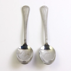 Set of 2 Sabatier Maison Stainless Steel Soup Spoons