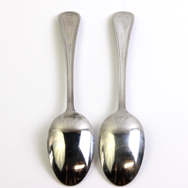 Set of 2 Sabatier Maison Stainless Steel Soup Spoons