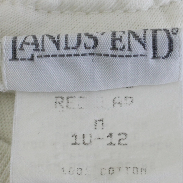 Vintage Lands' End Graphic T-Shirt Women's Size Medium Flawed
