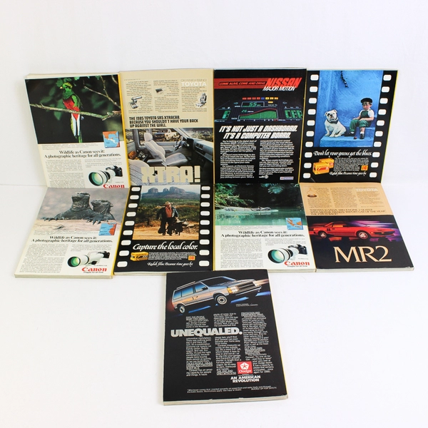 Lot of 9 1985 National Geographic Magazines Missing Jan June & Nov Issues