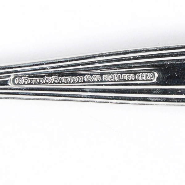 Lot Of 5 Reed & Barton Jubilee (Stainless) Flatware 4 Soup Spoons 1 Serving Fork