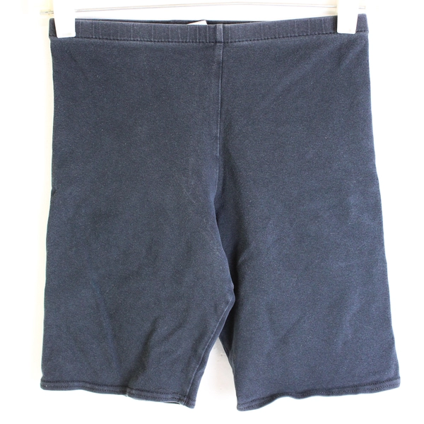 Vintage Lands' End Dark Navy Athletic Shorts Cotton Blend Women's Size 10