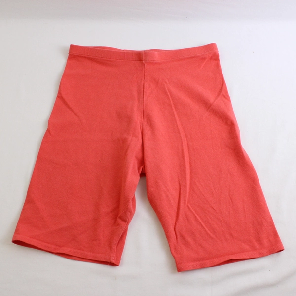 Vintage Lands' End Coral Orange Athletic Shorts Cotton Blend Women's Size 10