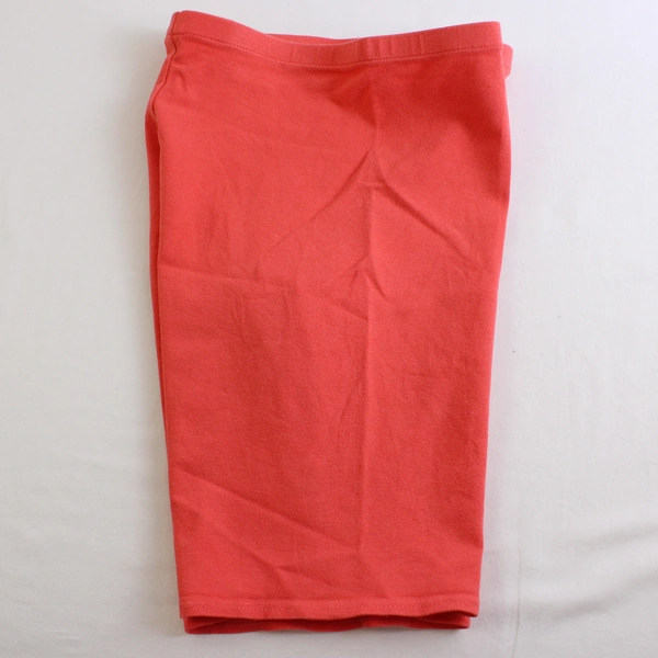 Vintage Lands' End Coral Orange Athletic Shorts Cotton Blend Women's Size 10