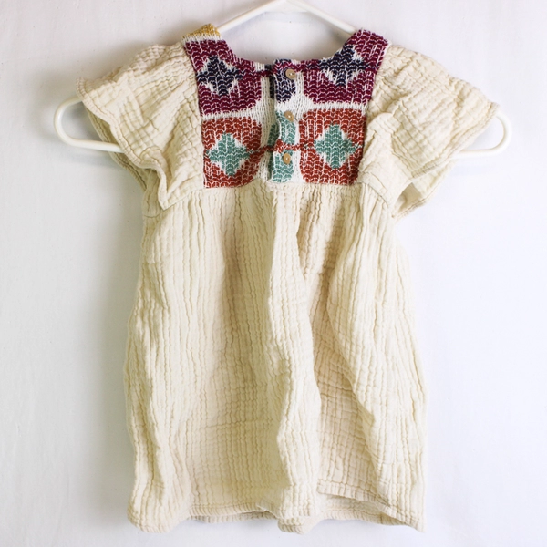 Zara Embroidered Cream Toddler Dress Girls' Size 2-3 Years