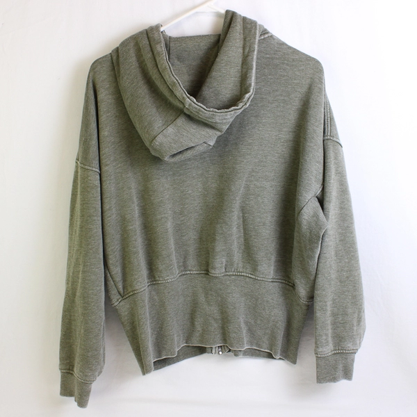 Mono B Sage Green Zip-Up Hoodie Women's Size Small