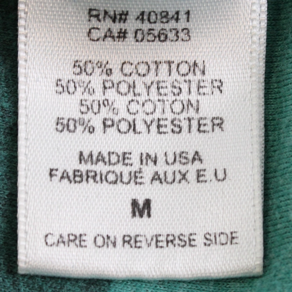 Aventura Green Striped Short-Sleeve Ruched T-Shirt Women's Size Medium