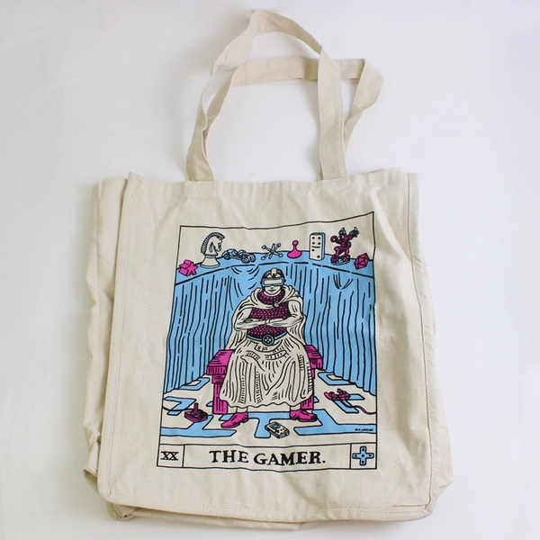 Q-Tees of California The Gamer Tarot Design Tote Bag