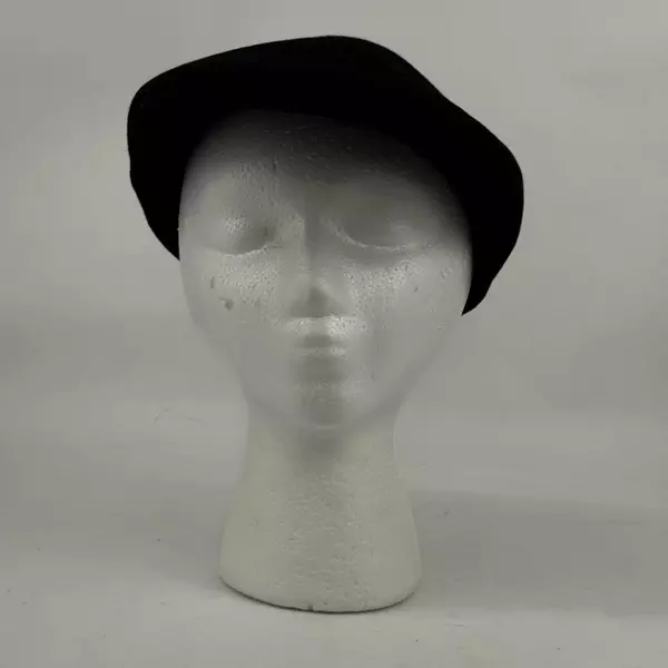 Black 100% Wool Lana Exclusive Men's Newsboy Cap S/M
