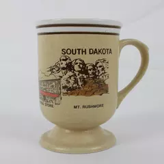 Vintage South Dakota Souvenir Mug National Parks Mt Rushmore & Badlands