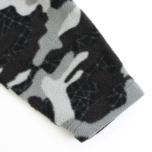 Eddie Bauer Gray Camo Fleece Zip-Up Kids' Size Medium 10/12