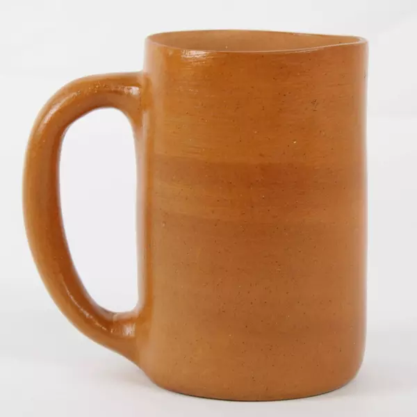 Venezuela Hand Painted Rooster Design Decorative Clay Mug 4.5" Tall