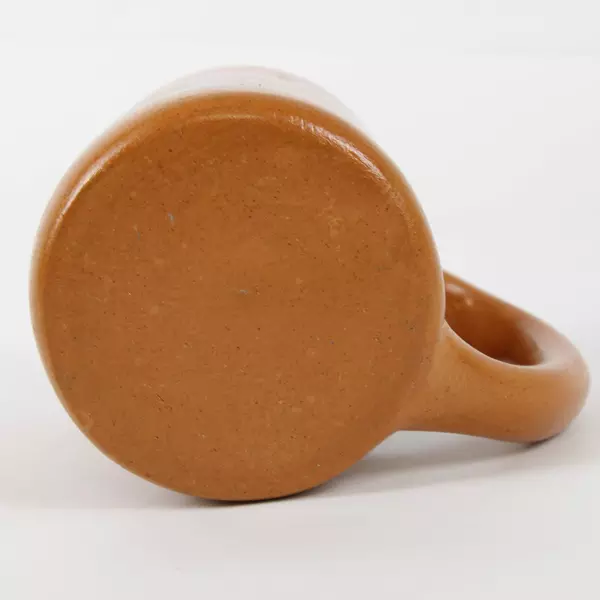 Venezuela Hand Painted Rooster Design Decorative Clay Mug 4.5" Tall