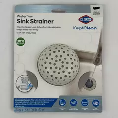 Clorox Waterflow Sink Strainer White And Gray 2507598 NIP