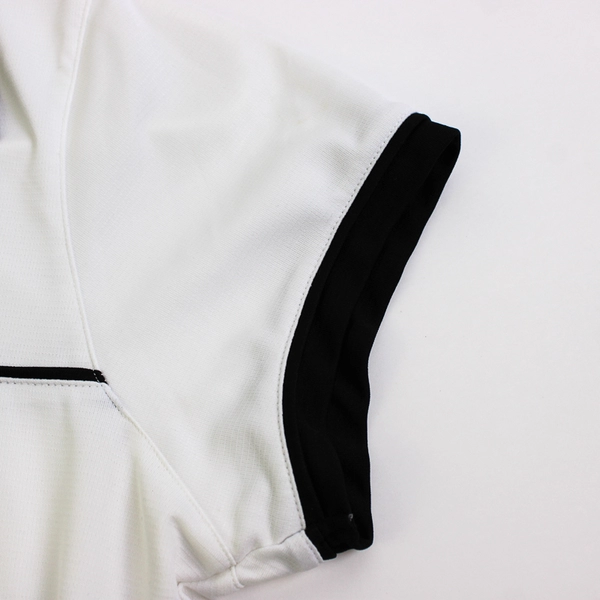 Maggie Lane Black and White Polo Shirt Women's Size Large