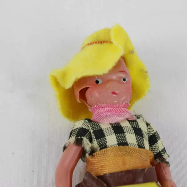 Vintage 1930s-50s Celluloid Doll Set Made in Japan Flawed Plastic Toy Collectors