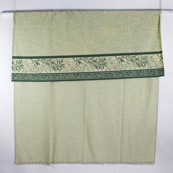 2 Piece Set Martex Twin Fitted and Flat Sheets Green Leaf Pattern FLAWED