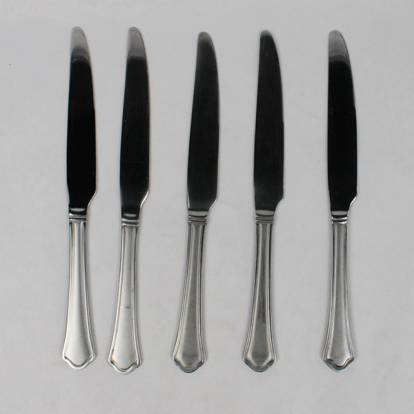 Lot Of 5 Pfaltzgraff Capri Frost (Stainless) Flatware French Solid Knives