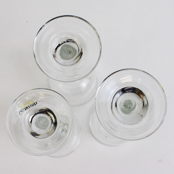 L E Smith 3 Piece Handmade Cordial Lite II Graduated Sized Votive Candle Set