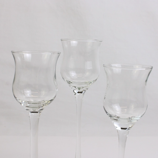 L E Smith 3 Piece Handmade Cordial Lite II Graduated Sized Votive Candle Set