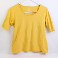 L.L. Bean Yellow Short Sleeve Top Women's Size Small