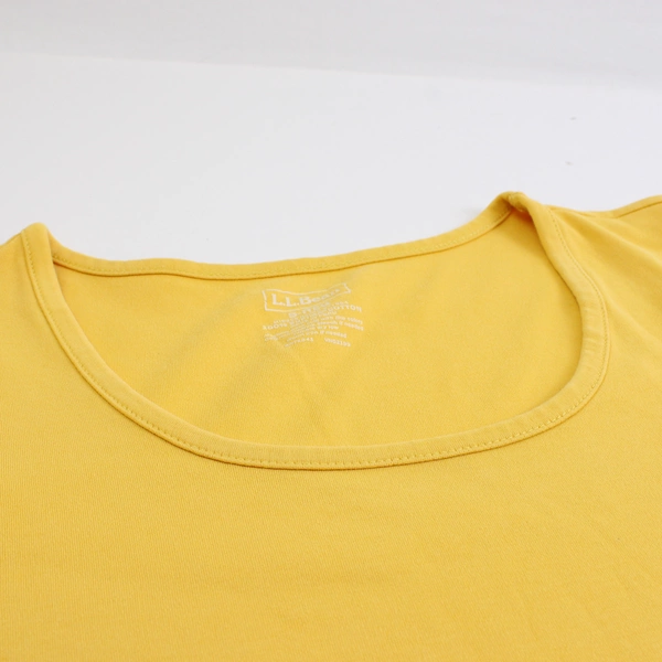 L.L. Bean Yellow Short Sleeve Top Women's Size Small