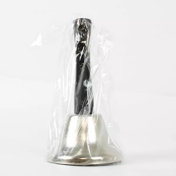 Loud Silver Steel Hand Bell Dinner Bell for Classroom or Indoor Use