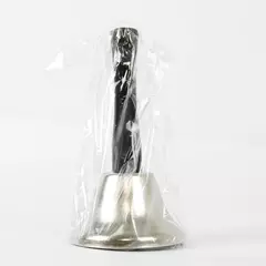 Loud Silver Steel Hand Bell Dinner Bell for Classroom or Indoor Use