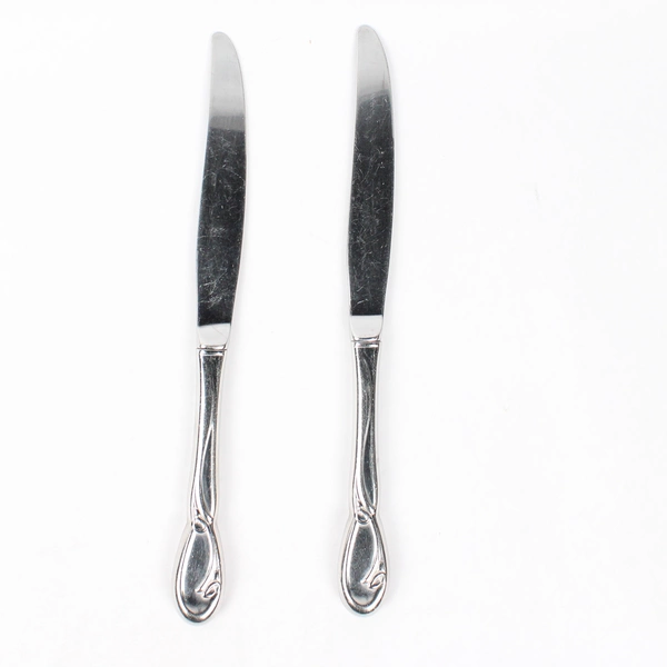 Set of 2 Oneida Calla Lily Stainless Steel Dinner Knives