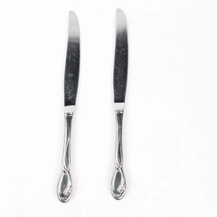 Set of 2 Oneida Calla Lily Stainless Steel Dinner Knives